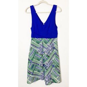 Anthropologie HD in Paris Size 12 Blue/Green Dress